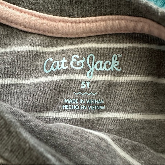 Cat & Jack Toddler Girl Short Sleeve Shirt Size 5T - Picture 5 of 9